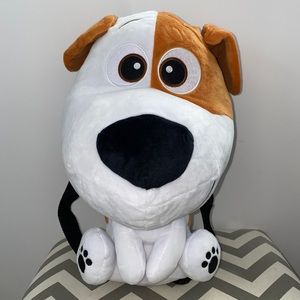 NWT! Secret Life of Pets Max Plush Jack Russel Dog 13" Stuffed Animal Backpack